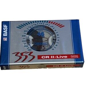 BASF 353  CR II-Live 46 TYPE II Bank Cassette Tape Brand New SEALED